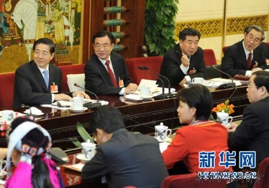 温家宝习近平贺国强参加审议